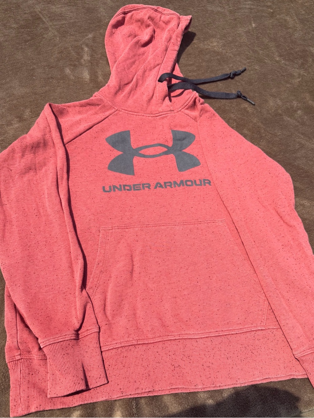Under Armour Heathered Rose Red Pullover Hoodie